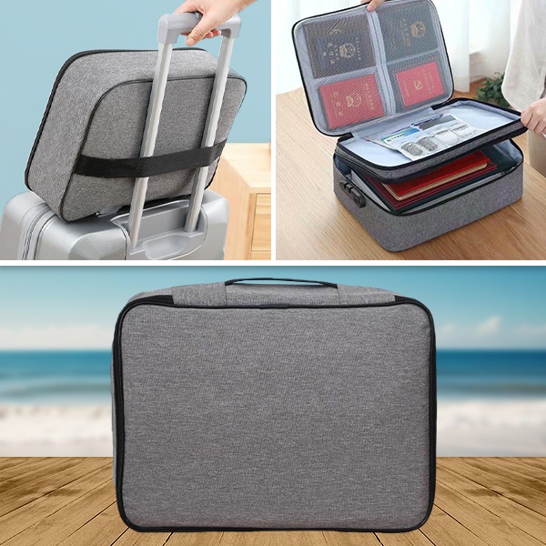 Ūdensnecaurlaidīga soma ar paroli dokumentiem un vērtīgām lietām | DOCTURO