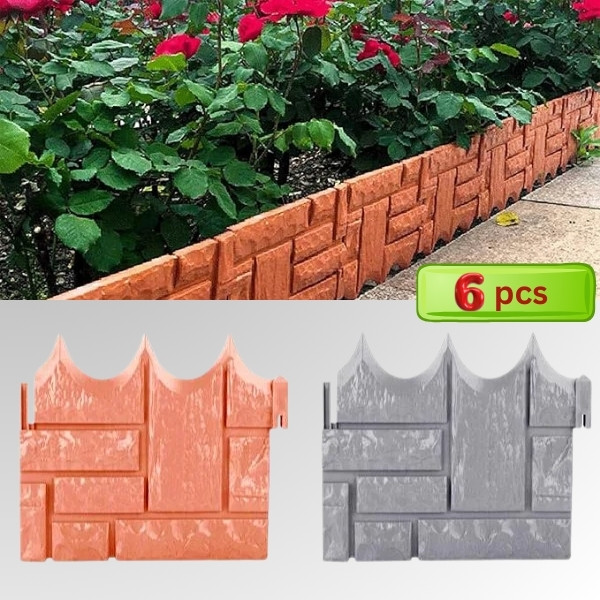 Ķieģeļu stila dārza žogs | TERRABARIC