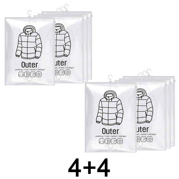 1x Piekaramie vakuuma maisiņi (4 gab.) | VACUHANG 4+4 BEZMAKSAS