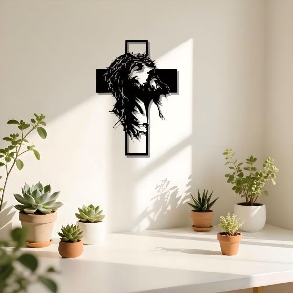 Moderna metāla sienas krusts | JESUMET